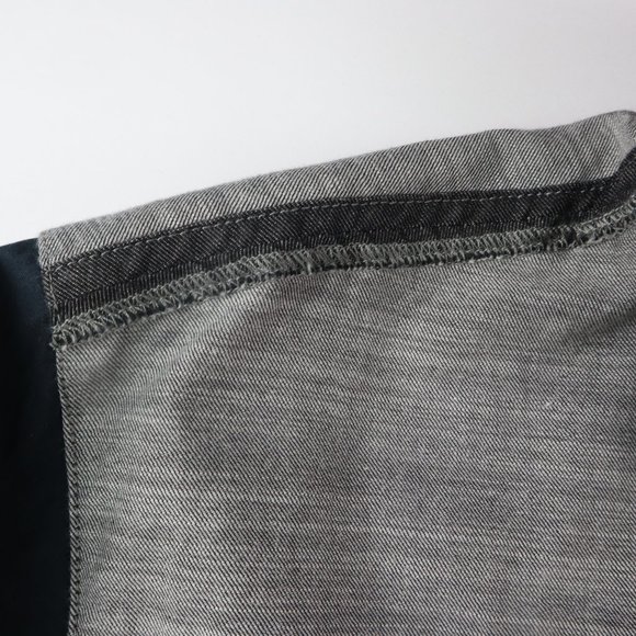 NWT 3.1 Phillip Lim Gray/Black Button Down Sz SM - Picture 5 of 13